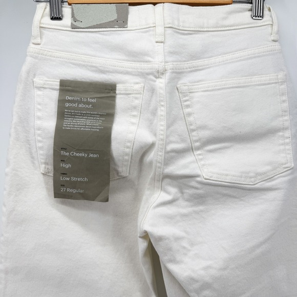 Everlane‎ Jeans The Cheeky Straight Jean High Rise Size 27 Regular Denim NWT - Picture 10 of 16